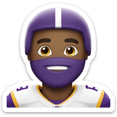 Minnesota Vikings nfl heart emoji sticker