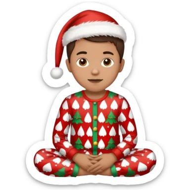 single xmas pajamas unisex  sticker