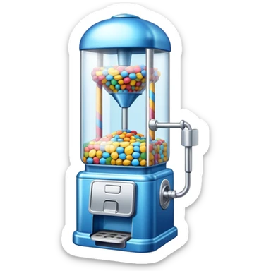 blue Candy machine sticker