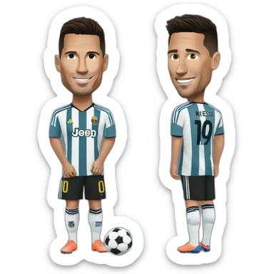 ronaldo marche sur messi sticker