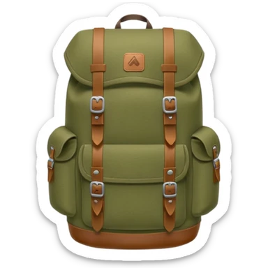 mountain backpack sticker