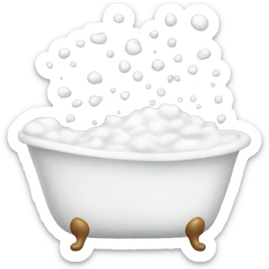 bath foam sticker