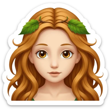 fae with hazel eyes sticker