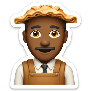 apple pie man  sticker