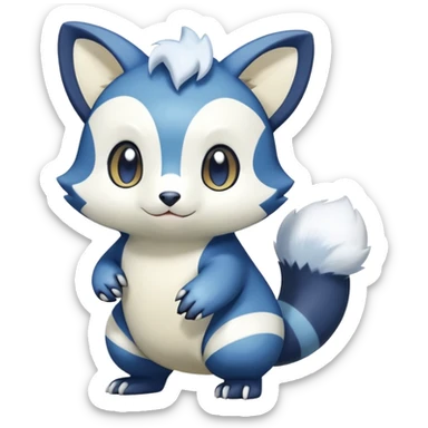 Shiny Furret-Meowstic-Oshawott-Hybrid (Full body) sticker