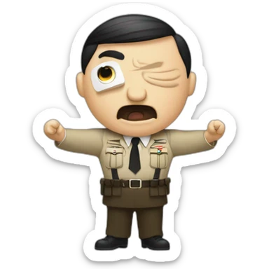 Hitler doing gangnam style sticker
