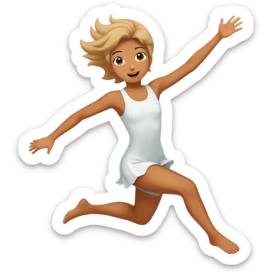 Estrella saltando sticker