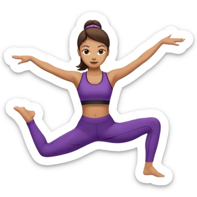 Woman doing the splits sticker