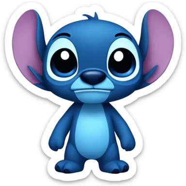 Stitch blue sticker