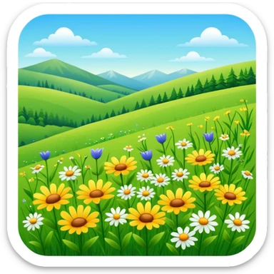 Meadow sticker