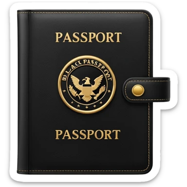 black passport sticker