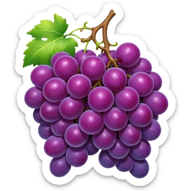 purple grape sticker