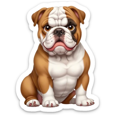 English Bulldog config sticker