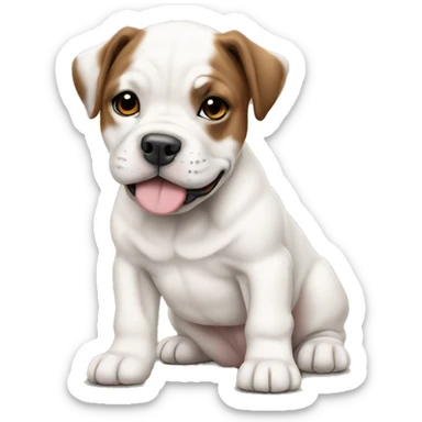 English staffordshire puppy full body sticker