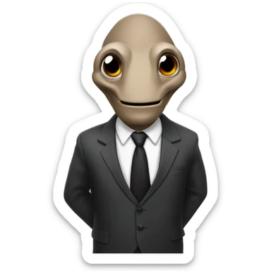 Roach man in a suit sticker