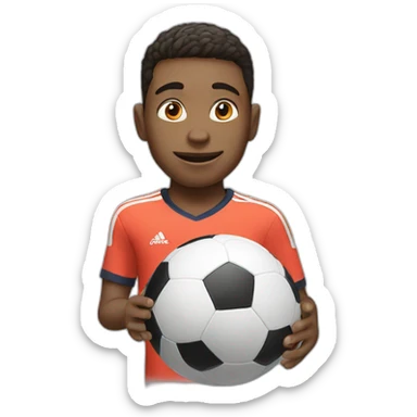 Boy playing fifa sticker