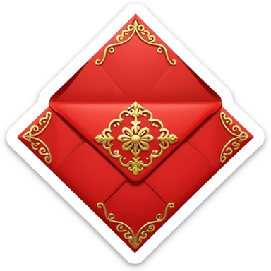 chinese new year red envelope sticker