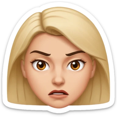 aggressive female boss sticker