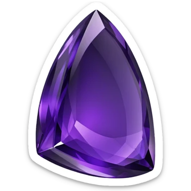 shiny purple obsidian crystal sticker