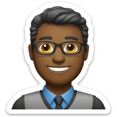 happy teacher sticker