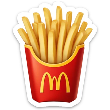 McDonald’s French fries  sticker