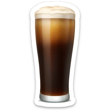 tall glass of root beer sticker
