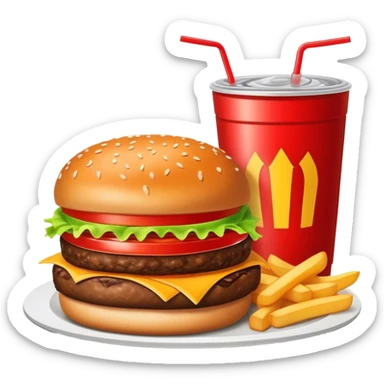 combo meal sticker