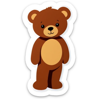 Teddy bear sticker