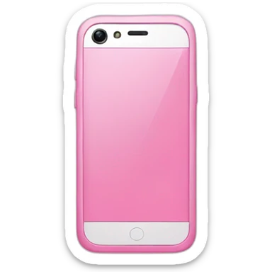 pink smartphone sticker