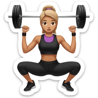 Gym girl aesthetic sticker