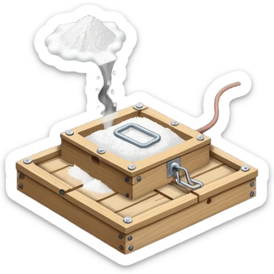 rat trap filled with cocaine  sticker