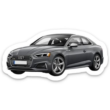 2019 dark grey Audi a5 coupe  sticker
