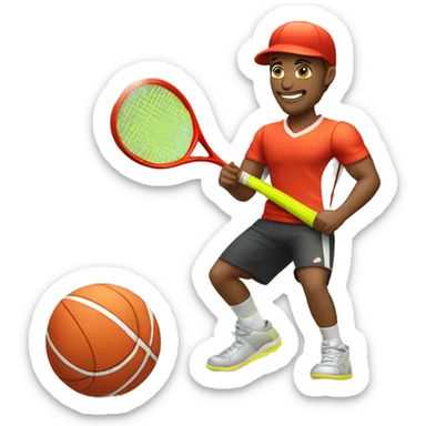 Tênis esportivo com fogo sticker