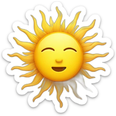 sun and light sticker