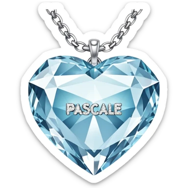 make a diamond chain with the word “pascale” sticker