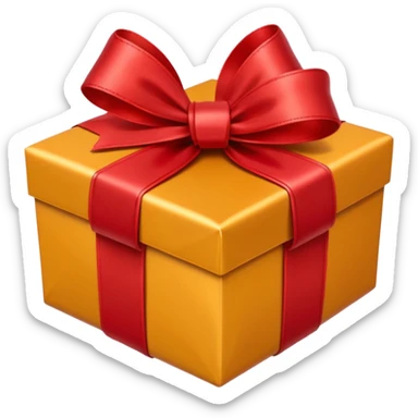 heart-shape present sticker