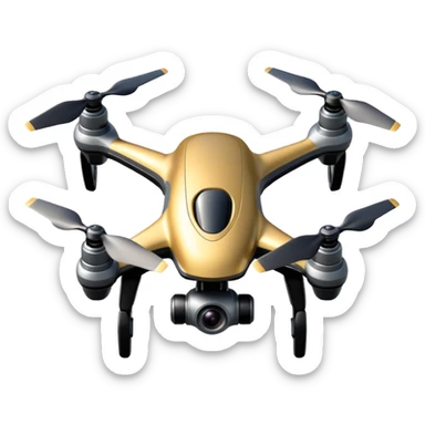 generate a realistic fpv dron sticker