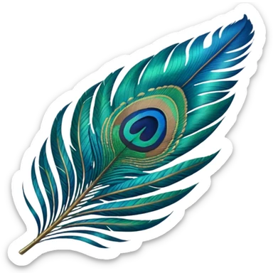 PEACOCK FEATHER sticker