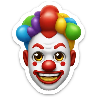 Popo y payaso sticker