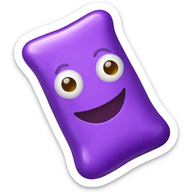 Purple melatonin gummy package sticker