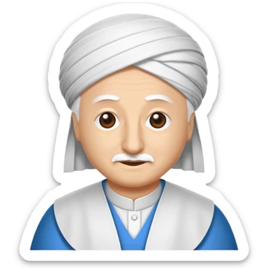 Mavi tık içi beyaz dişi mavi emoji sticker