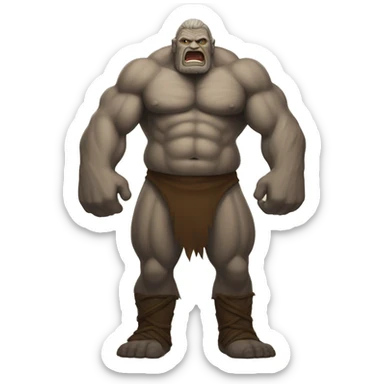 giant: Enormous humanoid creatures known for their strength and sometimes aggressive nature. sticker