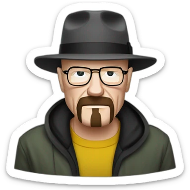 heisenberg breaking bad iOS style sticker