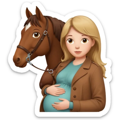 maternity with horce sticker