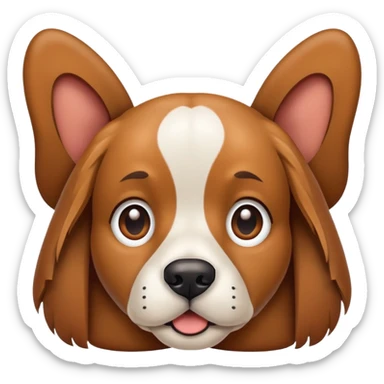 Dog with bug ears sticker