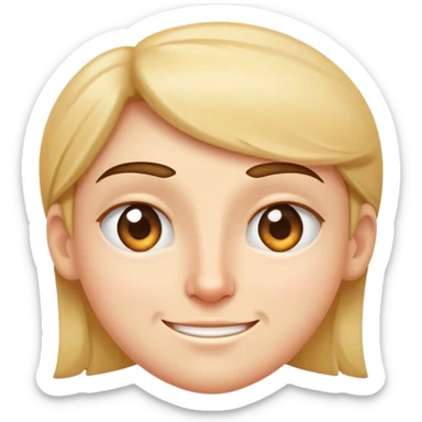 Squinty eye smirk sticker