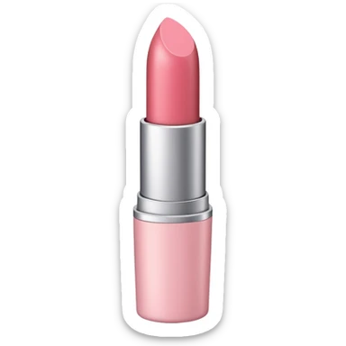 lipstick print from a kiss in soft pink, pastel light sticker
