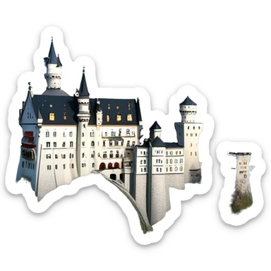 German Neuschwanstein Castle sticker