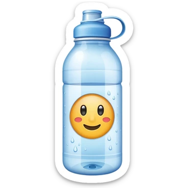 botella de agua gym sticker