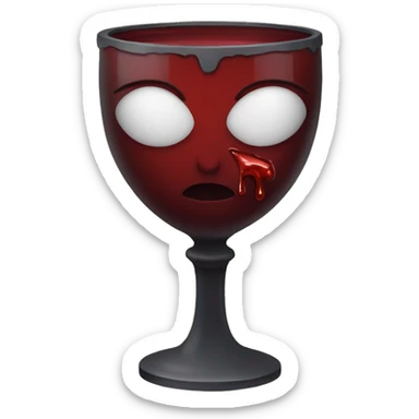 Chalice with blood sticker